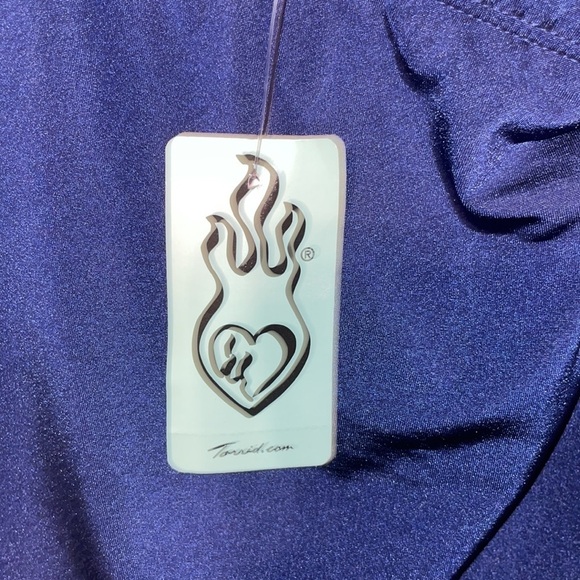 NWT Torrid blue one shoulder dress size - 2 - Picture 3 of 5